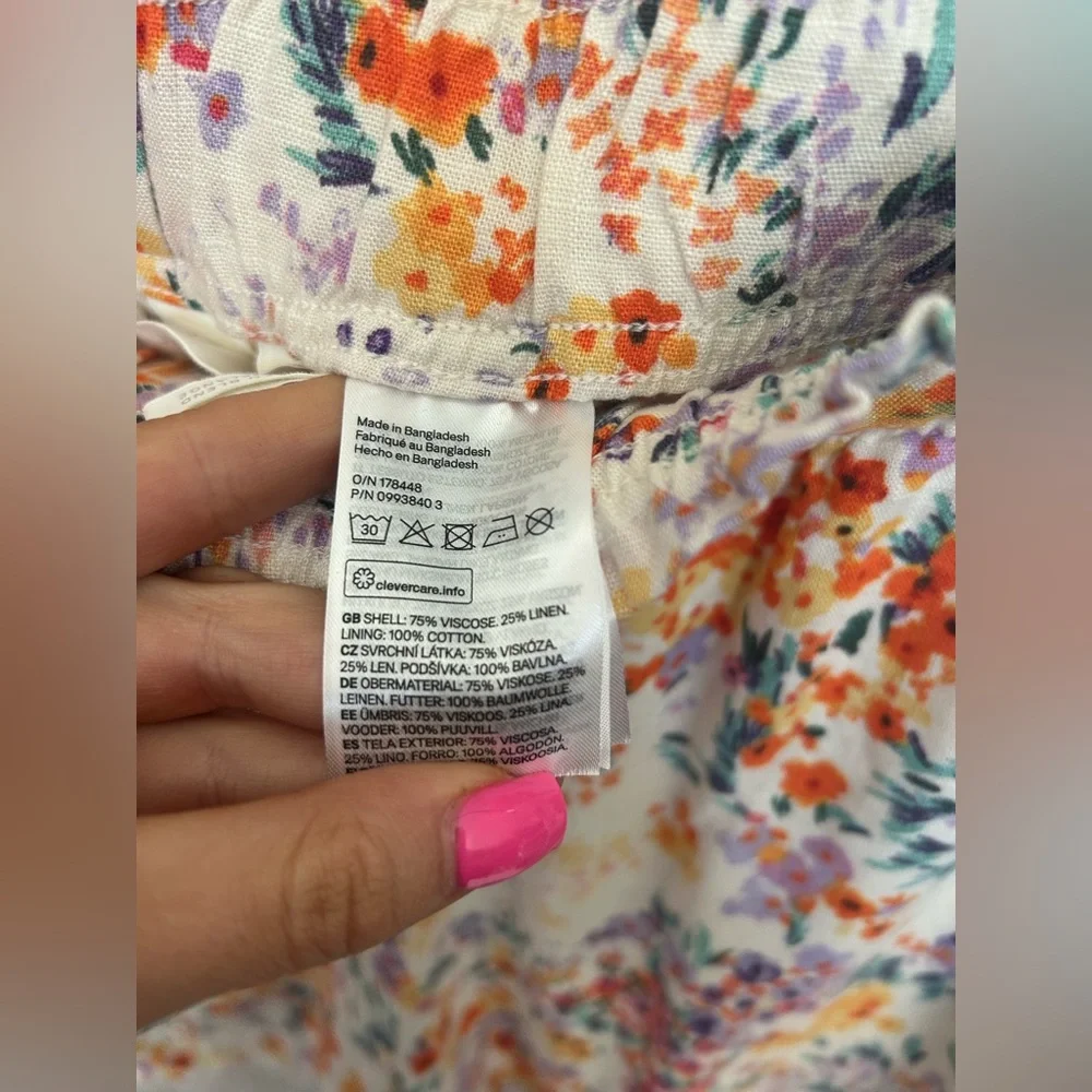 NWT H&M Matching Floral Shorts & Top Set